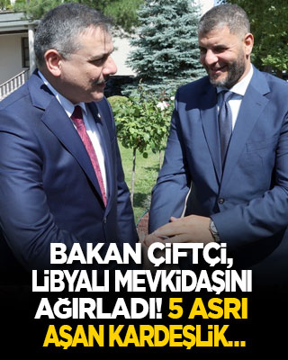 Bakan Çiftçi, Libyalı mevkidaşını ağırladı! 5 asrı aşan kardeşlik…