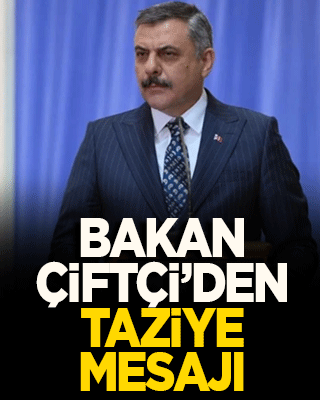 Bakan Çiftçi'den taziye mesajı