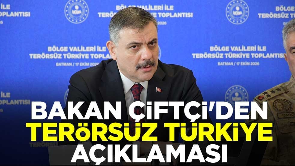 Bakan Çiftçi'den Terörsüz Türkiye açıklaması