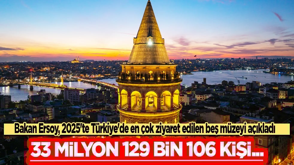 Bakan Ersoy, 2025'te Türkiye'de en çok ziyaret edilen beş müzeyi açıkladı