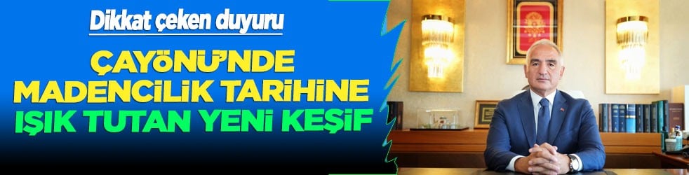 Bakan Ersoy duyurdu: Çayönü'nde madencilik tarihine ışık tutan yeni keşif