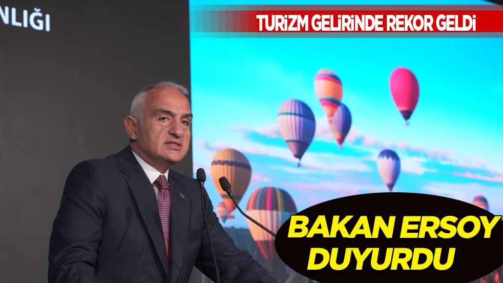 Bakan Ersoy, turizm geliri 2026'nın ilk 9 ayında 51 milyar 278 milyon dolar 