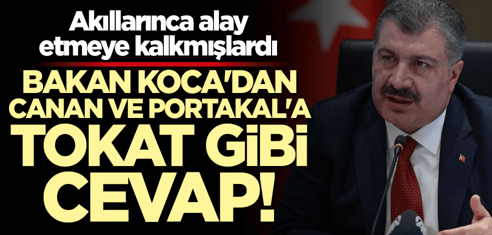 Bakan Fahrettin Koca'dan okkalı cevap: Umarız bugünlerde sık sık güneşe çıkıyorlar