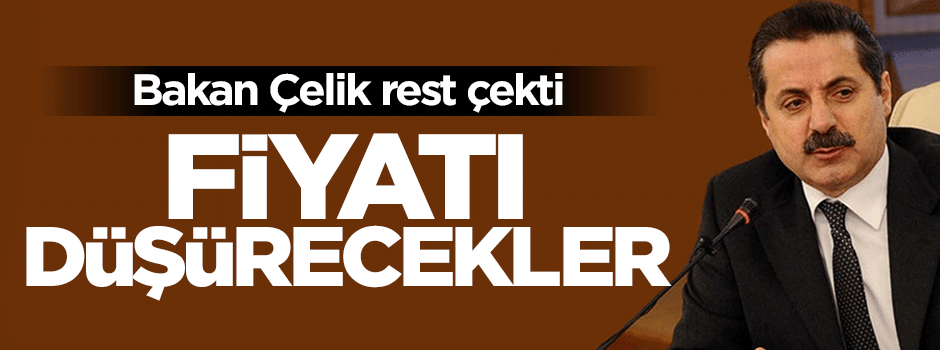 Bakan Faruk Çelik rest çekti: Fiyatı düşürecekler