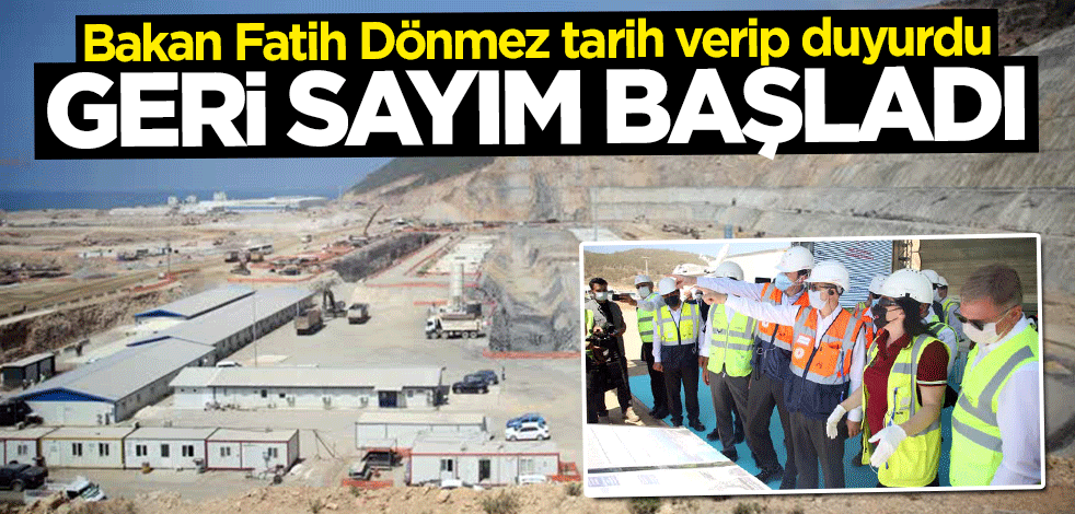 Bakan Fatih Dönmez duyurdu: Dev proje için tarih belli oldu