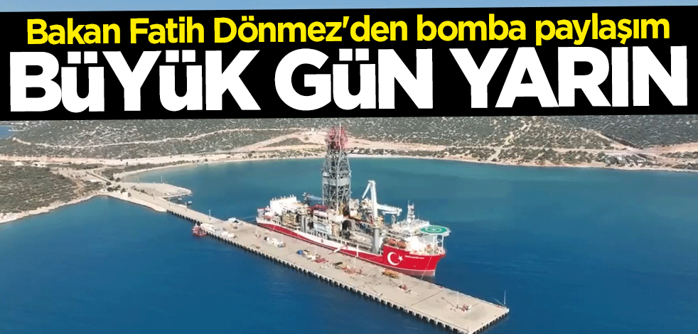 Bakan Fatih Dönmez'den bomba paylaşım: Yarın demir alıyor