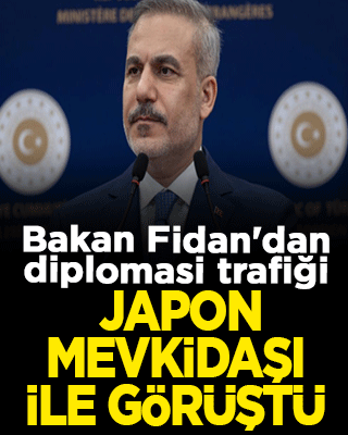Bakan Fidan, Japon mevkidaşı Motegi ile görüştü