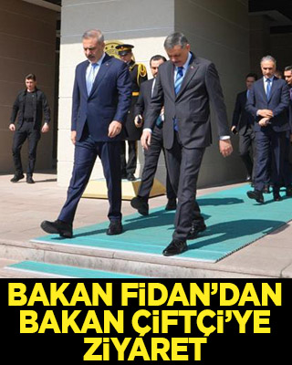 Bakan Fidan’dan Bakan Çiftçi’ye 