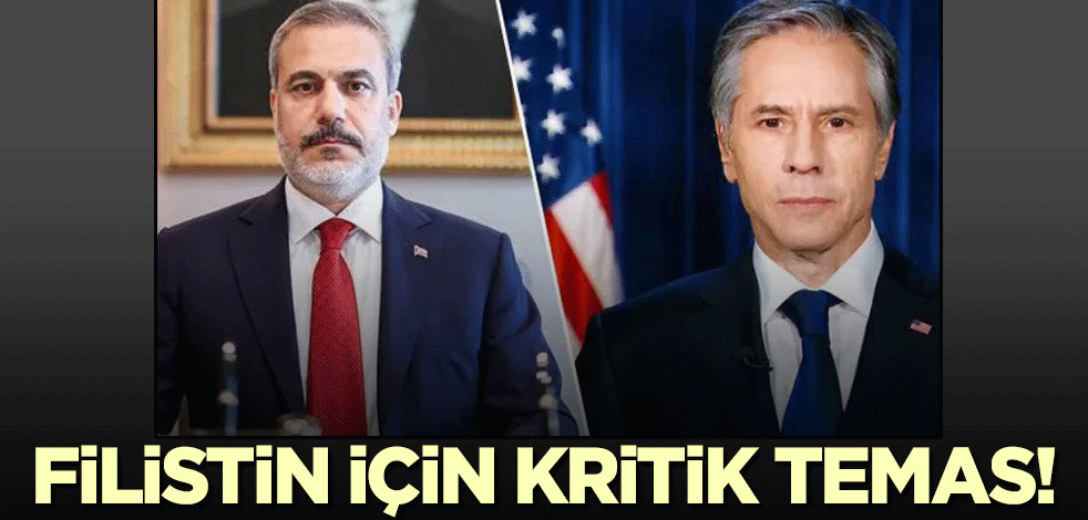 Bakan Fidan'dan kritik Filistin teması! ABD'li mevkidaşıyla görüştü...