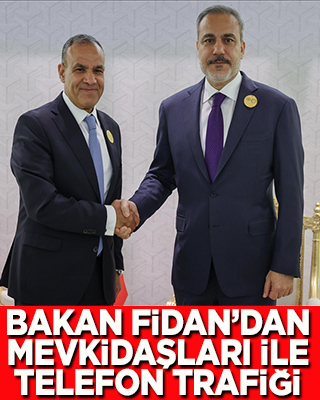 Bakan Fidan'dan mevkidaşları ile telefon trafiği