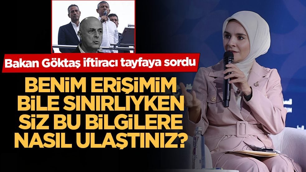 Bakan Göktaş iftiracı tayfaya sordu! Benim erişimim bile sınırlıyken siz bu bilgilere nasıl ulaştınız?