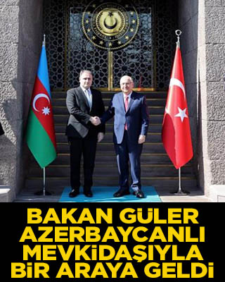 Bakan Güler Azerbaycanlı mevkidaşıyla bir araya geldi