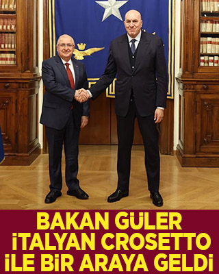 Bakan Güler, İtalyan Crosetto ile bir araya geldi