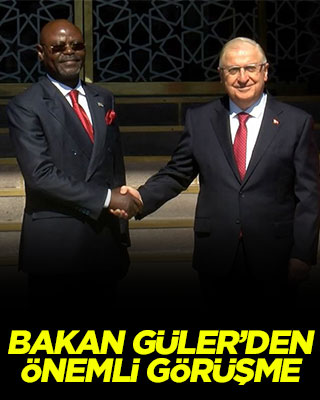 Bakan Güler, Kongolu mevkidaşı Muadiamvita ile görüştü