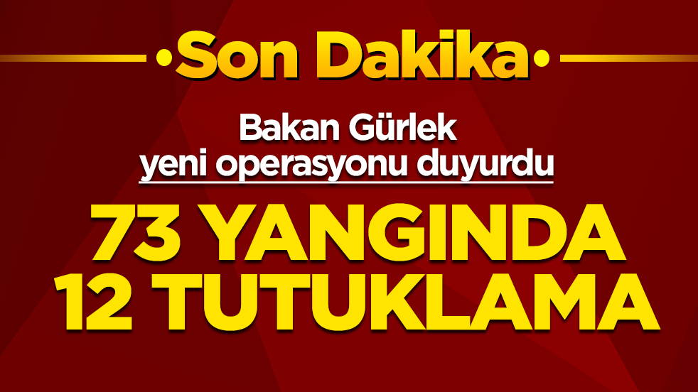Bakan Gürlek duyurdu: Orman yangınlarında hesap vakti! 73 yangında 12 tutuklama