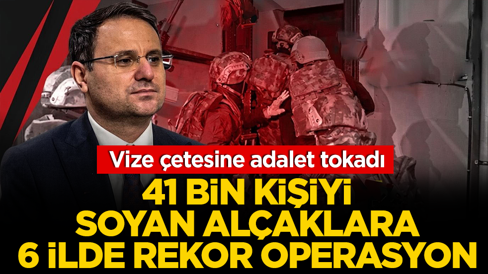 Bakan Gürlek duyurdu: Vize randevularında büyük vurgun! 49 şüpheli gözaltına alındı