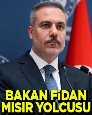 Bakan Hakan Fidan Mısır yolcusu