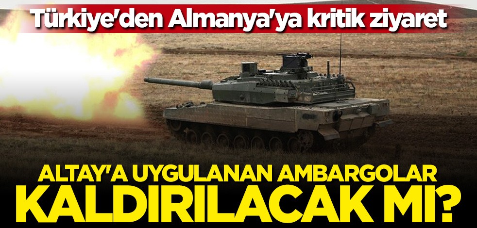Bakan Hulusi Akar'dan kritik ziyaret! Altay tankına uygulanan ambargolar kaldırılacak mı?