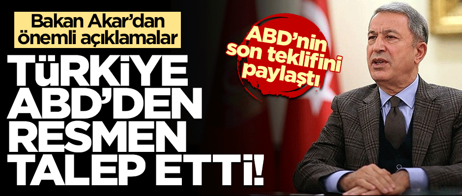 Bakan Hulusi Akar'dan önemli açıklamalar