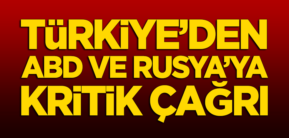Bakan Hulusi Akar'dan Rusya ve ABD'ye kritik çağrı!