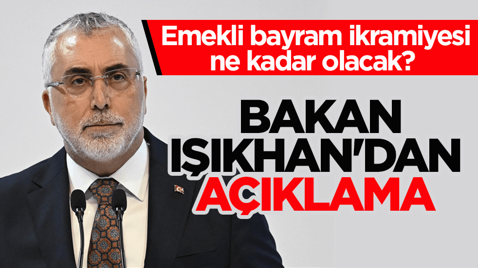 Bakan Işıkhan'dan bayram ikramiyesi açıklaması