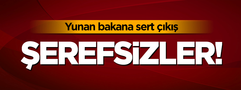 Bakan Işık'tan Yunanistan'a sert sözler: Şerefsizler