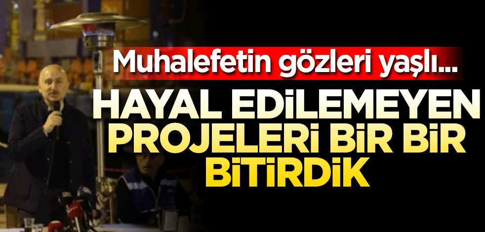 Bakan Karaismailoğlu sahur programında konuştu! "Hayal edilemeyen projeleri bir bir bitirdik"