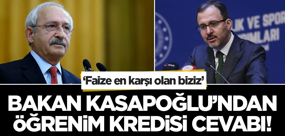 Bakan Kasapoğlu'ndan öğrenim kredisi açıklaması! Muhalefetin 'faiz' yalanına cevap verdi