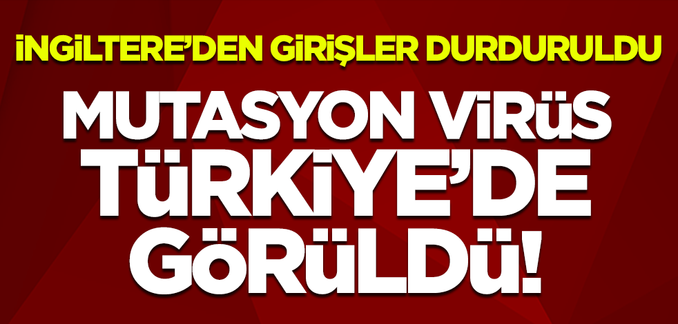 Bakan Koca açıkladı! İngiltere'de ortaya çıkan mutasyon virüs Türkiye'de görüldü