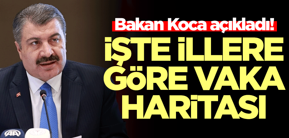 Bakan Koca açıkladı! İşte illere göre vaka haritası