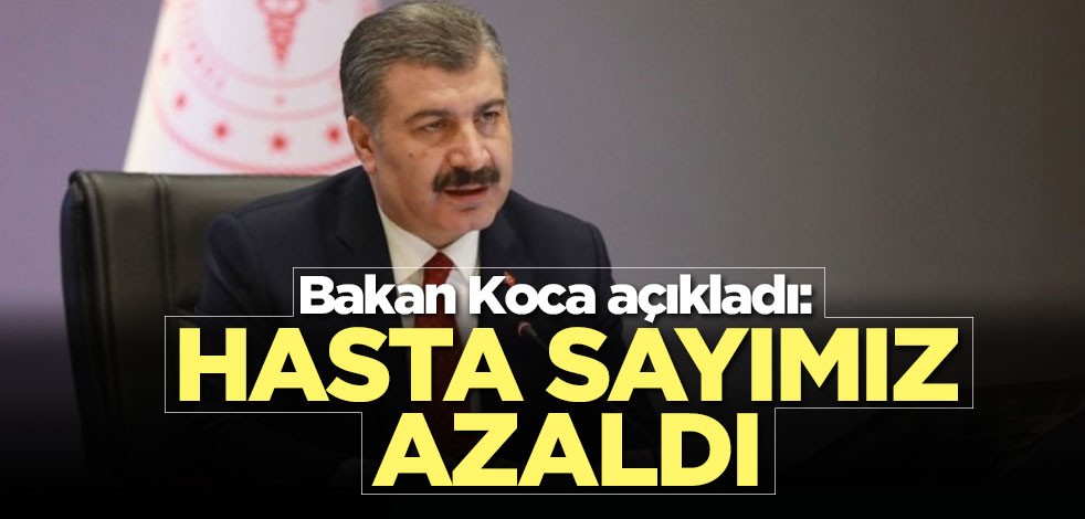 Bakan Koca açıkladı: Yoğun bakım toplam hasta sayımız ilk kez azaldı