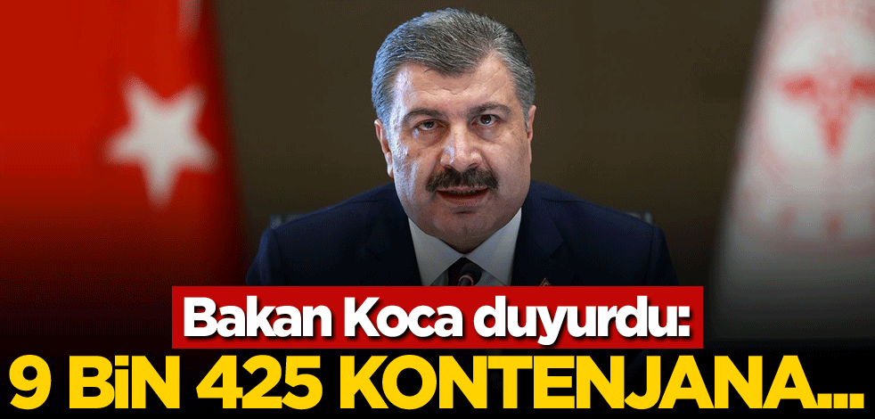 Bakan Koca duyurdu: 9 bin 425 kontenjana...