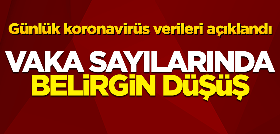 Bakan Koca günlük koronavirüs verilerini paylaştı: Vaka sayılarında belirgin düşüş