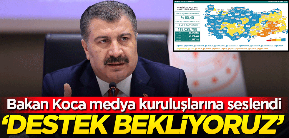Bakan Koca koronavirüs verilerini paylaştı! Medyaya seslendi: Destek bekliyoruz