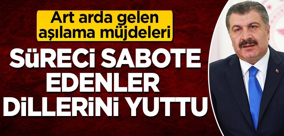 Bakan Koca müjde verdikçe onlar kayboldu! Süreci sabote edenler dillerini yuttu