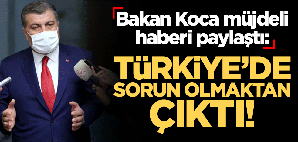 Bakan Koca müjdeli haberi paylaştı: Kızamıkçık Türkiye'de sorun olmaktan çıktı!