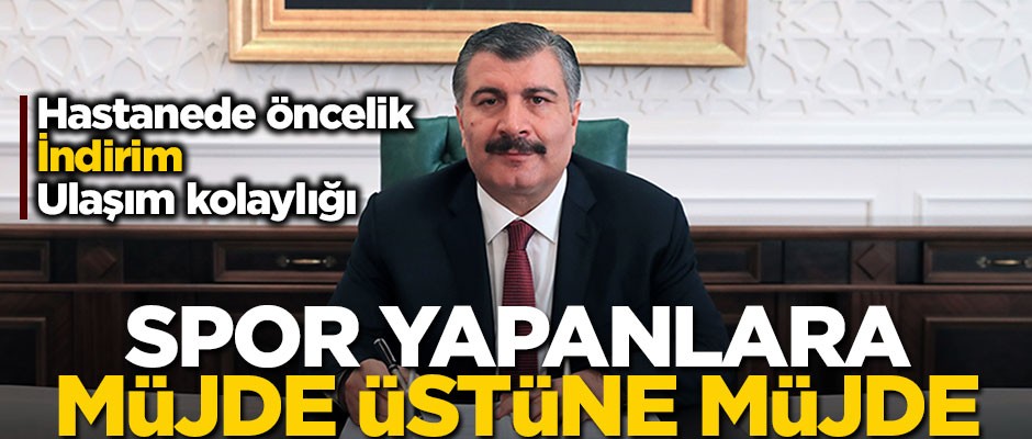 Bakan Koca: Spor yapanlara hastanede öncelik verilebilir