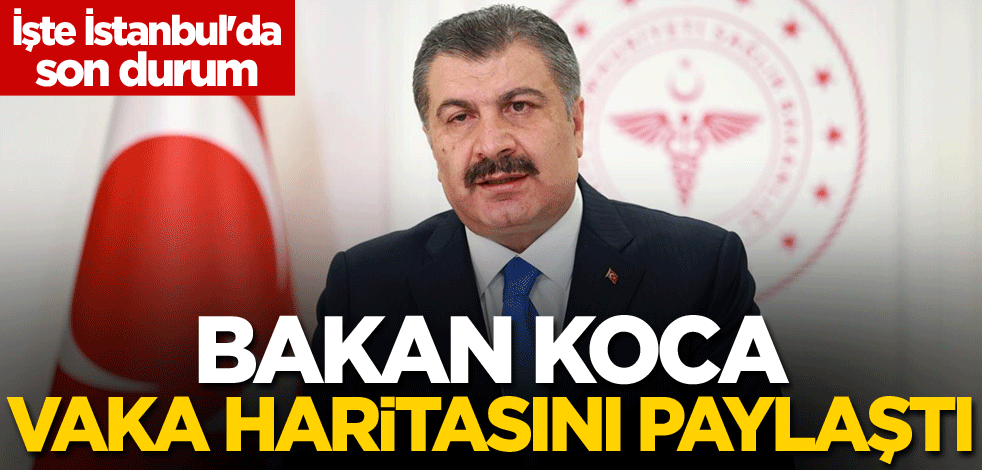Bakan Koca vaka haritasını paylaştı! İşte İstanbul'da son durum