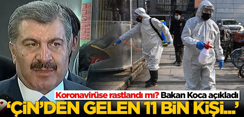 Bakan Koca'dan koronavirüs açıklaması!