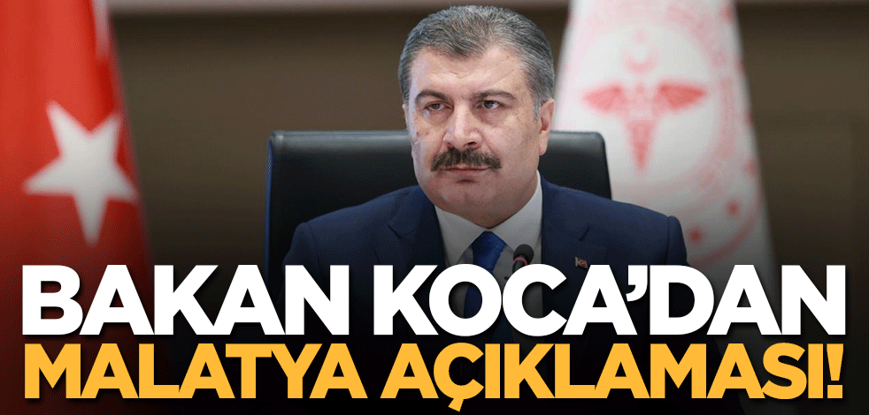 Bakan Koca'dan Malatya depremi açıklaması!