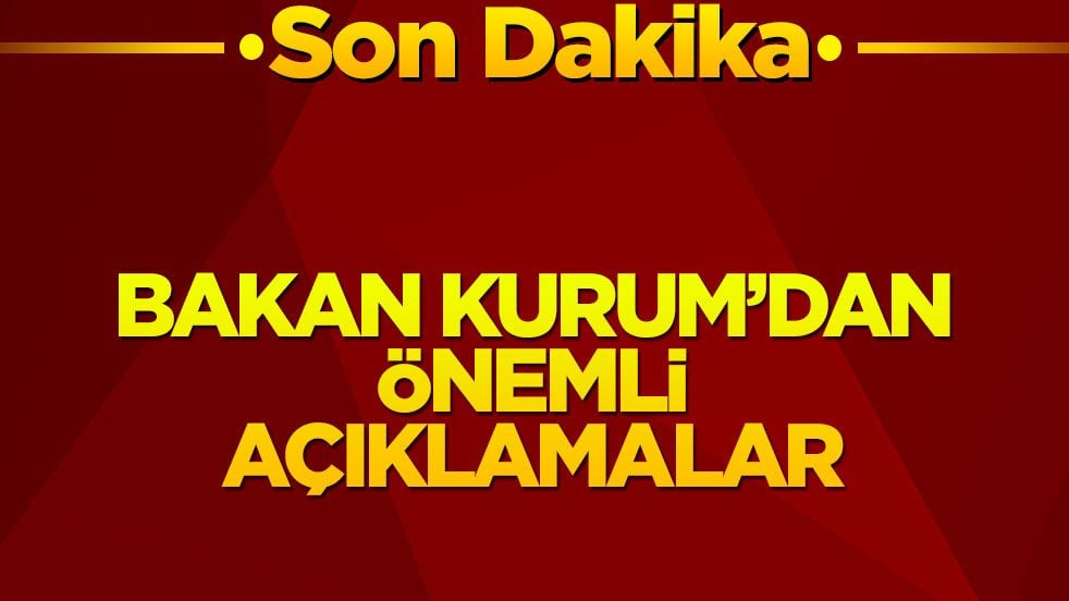 Bakan Kurum'dan canlı yayında önemli açıklamalar