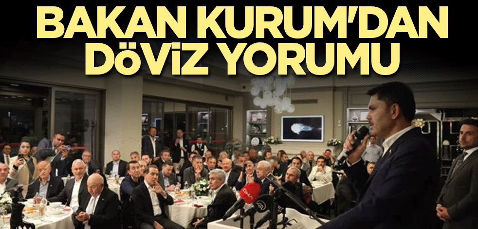 Bakan Kurum'dan döviz yorumu