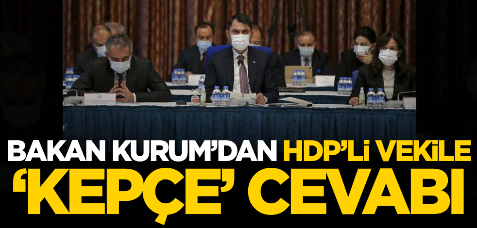 Bakan Kurum’dan HDP’li vekile 'kepçe' cevabı