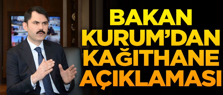 Bakan Kurum'dan Kağıthane açıklaması! "Riskli gördüğümüz alanlarda..."