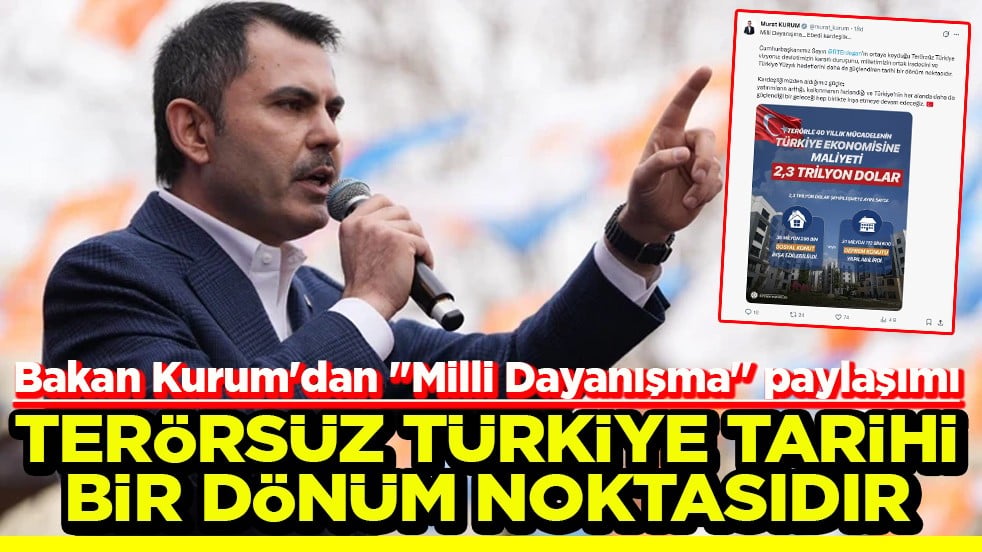 Bakan Kurum'dan 