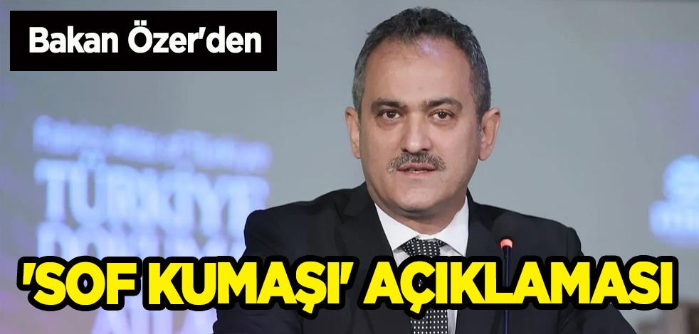 Bakan Mahmut Özer'den 'Sof Kumaşı' açıklaması: İnisiyatif alıyoruz! Türkiye'den köy yaşam merkezlerine