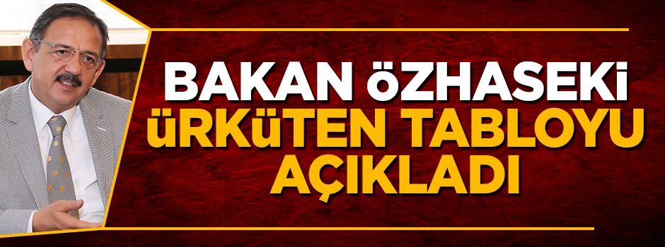 Bakan Mehmet Özhaseki, ürkütücü tabloyu açıkladı: 600 bin konut yıkılabilir