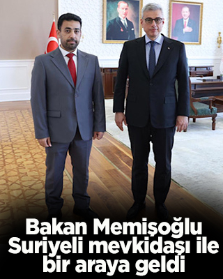 Bakan Memişoğlu Suriyeli mevkidaşı ile bir araya geldi