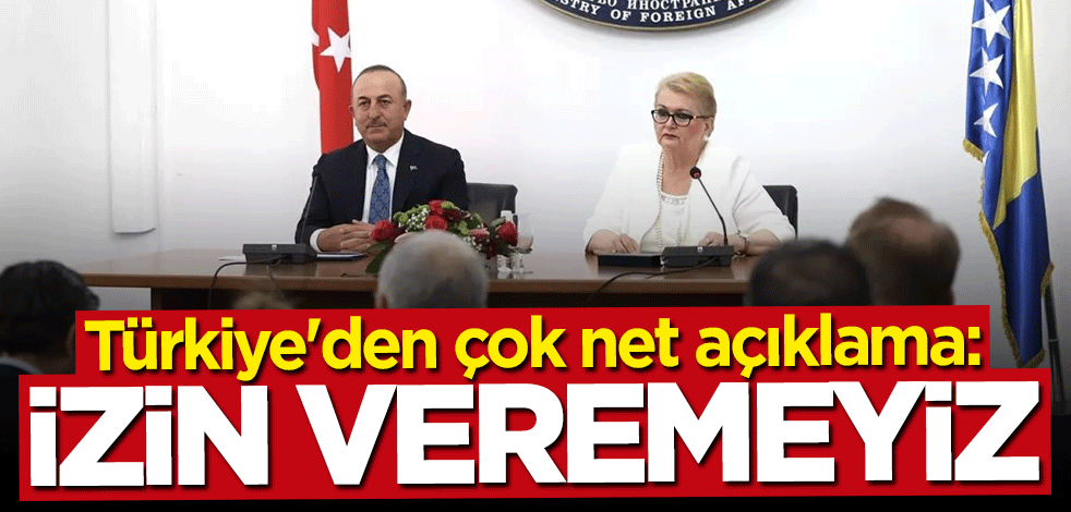Bakan Mevlüt Çavuşoğlu'ndan çok net mesaj: Buna izin veremeyiz
