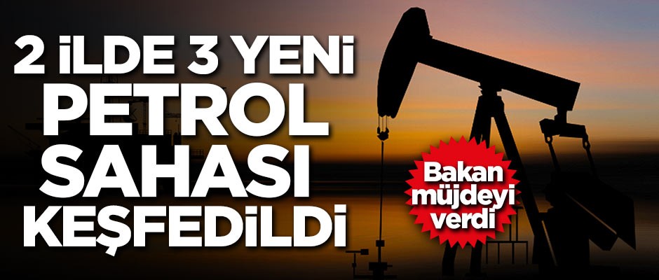 Bakan müjdeyi verdi! 2 ilde 3 yeni petrol sahası keşfedildi